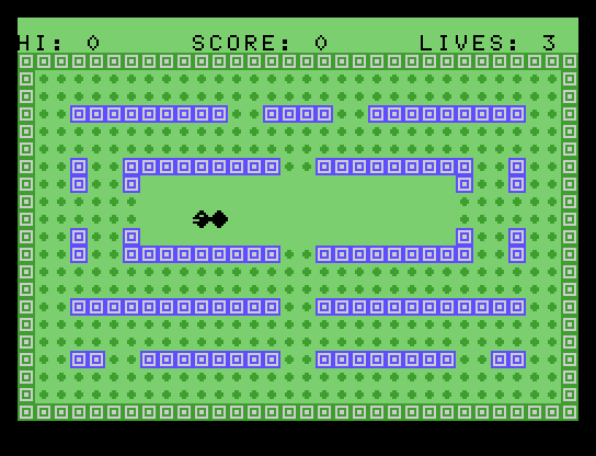 Tapeworm Memotech MTX Screenshot: Game start.