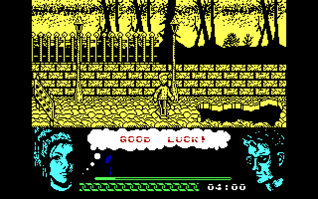 Omega Dimension IBM PC/Compatibles Screenshot: Game start.