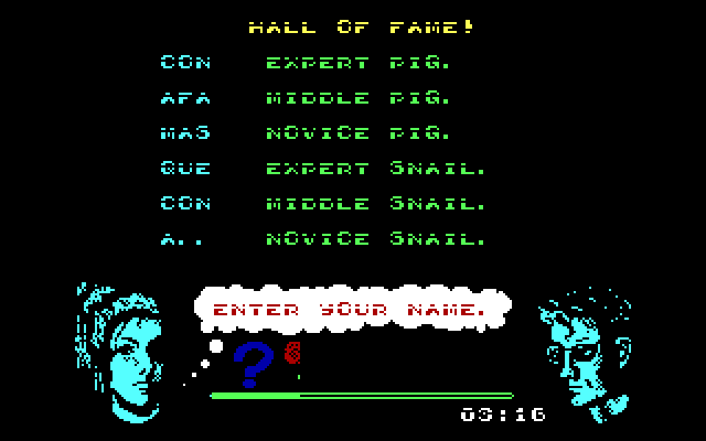 Omega Dimension IBM PC/Compatibles Screenshot: A new high score!