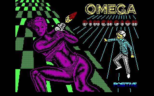 Omega Dimension IBM PC/Compatibles Screenshot: Loading screen.
