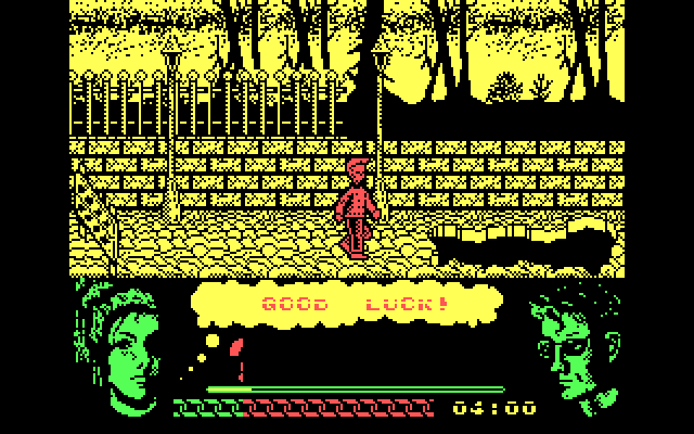 Omega Dimension IBM PC/Compatibles Screenshot: Game start.