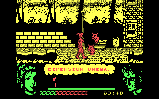 Omega Dimension IBM PC/Compatibles Screenshot: Enemies begin attacking...