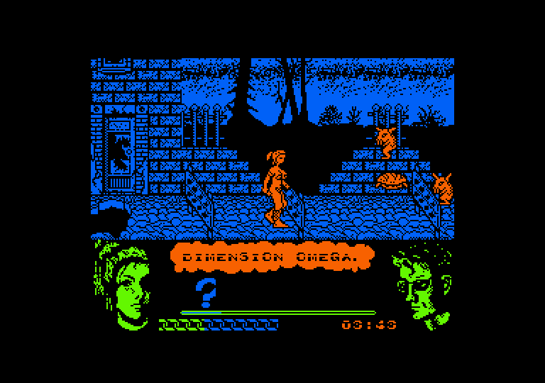 Omega Dimension Amstrad CPC Screenshot: More dangers enter the screen...