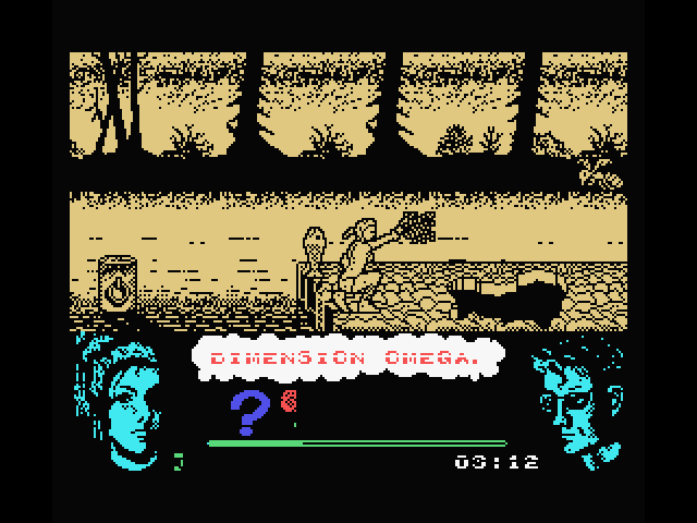 Omega Dimension MSX Screenshot: One enemy destroyed, but more will appear shortly!