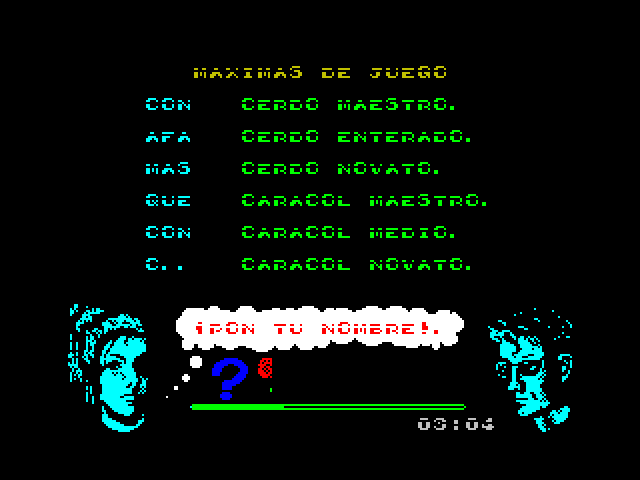 Omega Dimension ZX Spectrum Screenshot: A new high score!