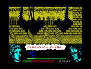 Omega Dimension for ZX Spectrum - You'll need to jump over these barriers, but be aware of attacks!