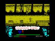 Omega Dimension for ZX Spectrum - There's not a lot of room to land on some of these platforms; jump carefully!