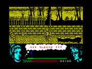 Omega Dimension for ZX Spectrum - Game start.