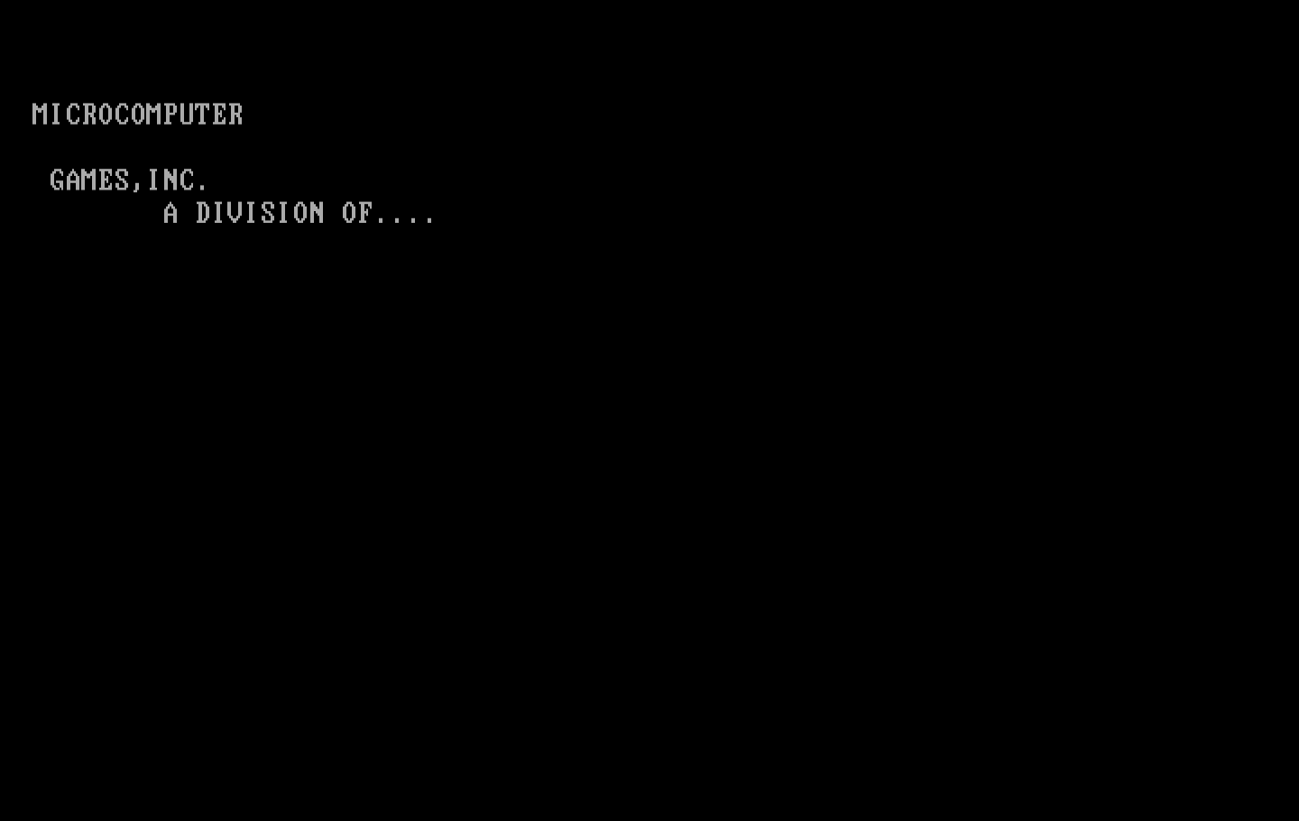 Midway Campaign IBM PC/Compatibles Screenshot: Microcomputer Games presents...