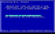 Star Saga: Two - The Clathran Menace for IBM PC/Compatibles - You can optionally use a character from the first game.