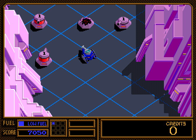 Vindicators Part II Arcade Screenshot: Don't get caught in the crossfire!
