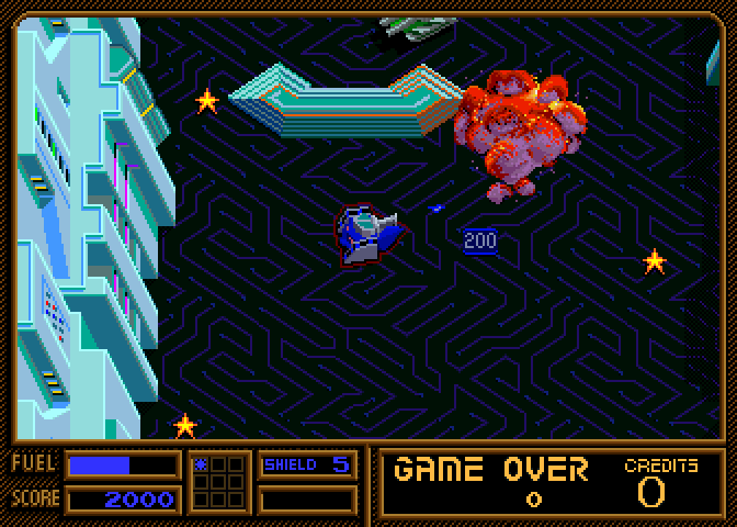 Vindicators Part II Arcade Screenshot: One tank destroyed, but there will be more!