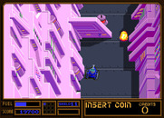 Vindicators Part II for Arcade - Barriers appear here to protect enemies.