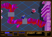Vindicators Part II for Arcade - Carefully driving over a bridge.