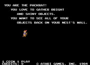 Peter Pack Rat for Arcade - Game instructions.