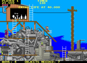 Peter Pack Rat for Arcade - Starting out by sliding down a ramp.