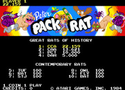 Peter Pack Rat for Arcade - Title screen and high scores.
