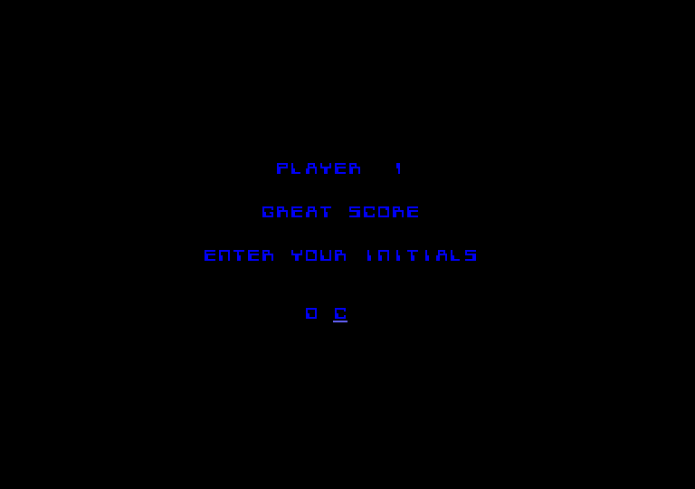 Peter Pack Rat Amstrad CPC Screenshot: Game over and a new high score!