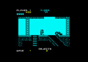 Peter Pack Rat for Amstrad CPC - I can take the ladder down, or slide down...