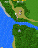 Super Xevious for Arcade - Shooting incoming fighters.