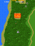Super Xevious for Arcade - A pair of ground targets destroyed!
