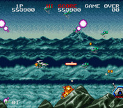 Darius Twin for Super NES - Another wave of small opponents...