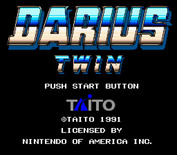 Darius Twin for Super NES - Title screen.