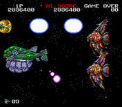 Darius Twin for Super NES - Battle with several mini-bosses at once!