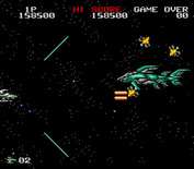 Darius Twin for Super NES - A shark mini-boss attacks!