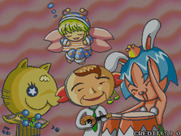 Saru-Kani-Hamu-Zou for Arcade - Game attract mode.
