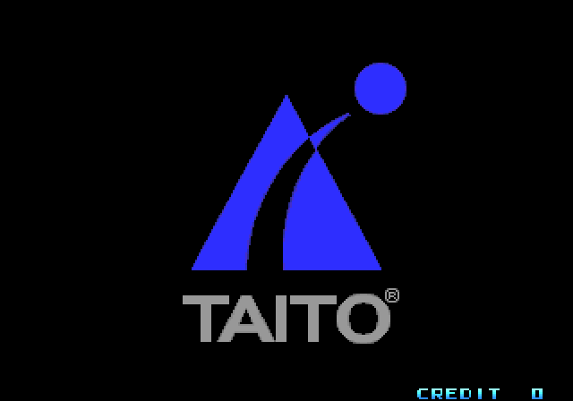 Global Champion Arcade Screenshot: Taito logo screen.