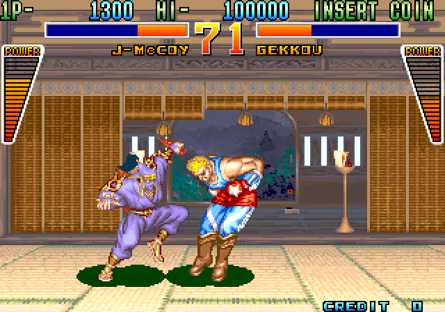 Global Champion Arcade Screenshot: Ouch, that's gonna hurt!