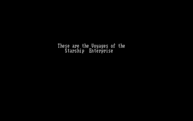 NewTrek IBM PC/Compatibles Screenshot: Game start.
