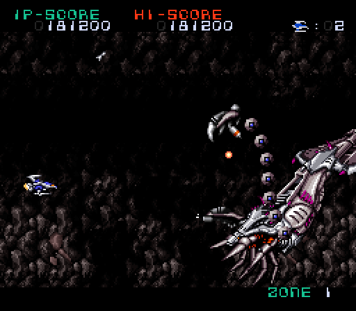 Super Nova Super NES Screenshot: Enter Devil Fish, the boss for this zone.