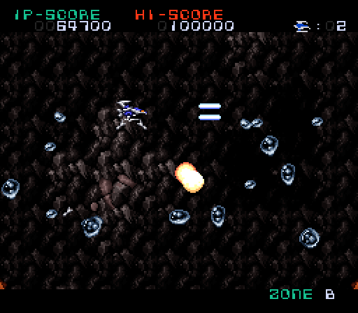 Super Nova Super NES Screenshot: The game scrolls underwater now; shoot these bubbles and you may find a weapons upgrade!