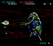 Super Nova for Super NES - A fight with Bio Hazard.