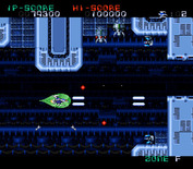 Super Nova for Super NES - The tunnel can get narrow here...