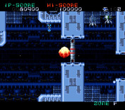 Super Nova for Super NES - Crash! I didn't make it through before the door closed...