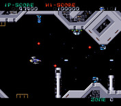 Super Nova for Super NES - Flying through tunnels in Zone C.