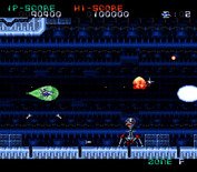 Super Nova for Super NES - Watch out for that virus-looking thing, it jumps around!