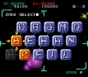 Super Nova for Super NES - Like other Darius games, you can choose which zone is next.