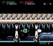 Super Nova for Super NES - Flying through the insides of this bony fish.
