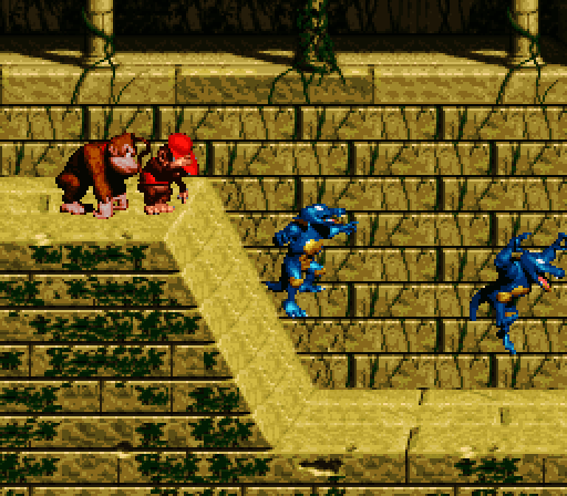 Donkey Kong Country Super NES Screenshot: More leaping gators!
