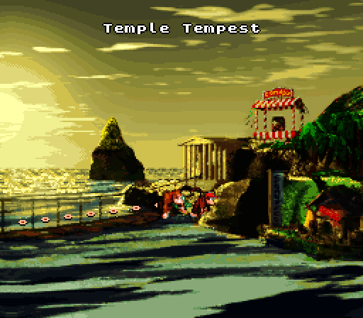 Donkey Kong Country Super NES Screenshot: Another temple...