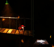 Donkey Kong Country for Super NES - Arrows indicate which direction a platform will move in.