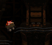 Donkey Kong Country for Super NES - It's mine cart mayhem!