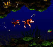 Donkey Kong Country for Super NES - Time for swimming...