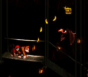 Donkey Kong Country for Super NES - Carefully making my way on Winky's Walkway...