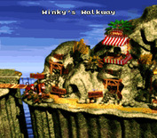 Donkey Kong Country for Super NES - The second stage of the game.