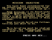 Disco Dan for Tatung Einstein - The mission objective.